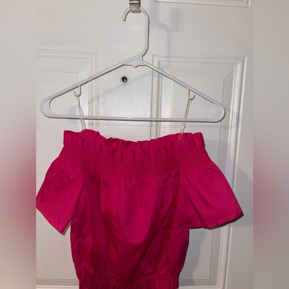 J.Marie Hot Pink Top size S - Picture 2 of 3